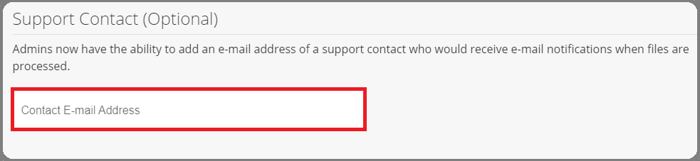 support contact field UE